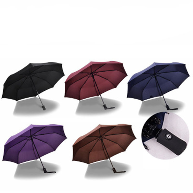 Commercial umbrella printing advertising Logo three fold general advertising umbrella custom gift automatic advertising umbrella