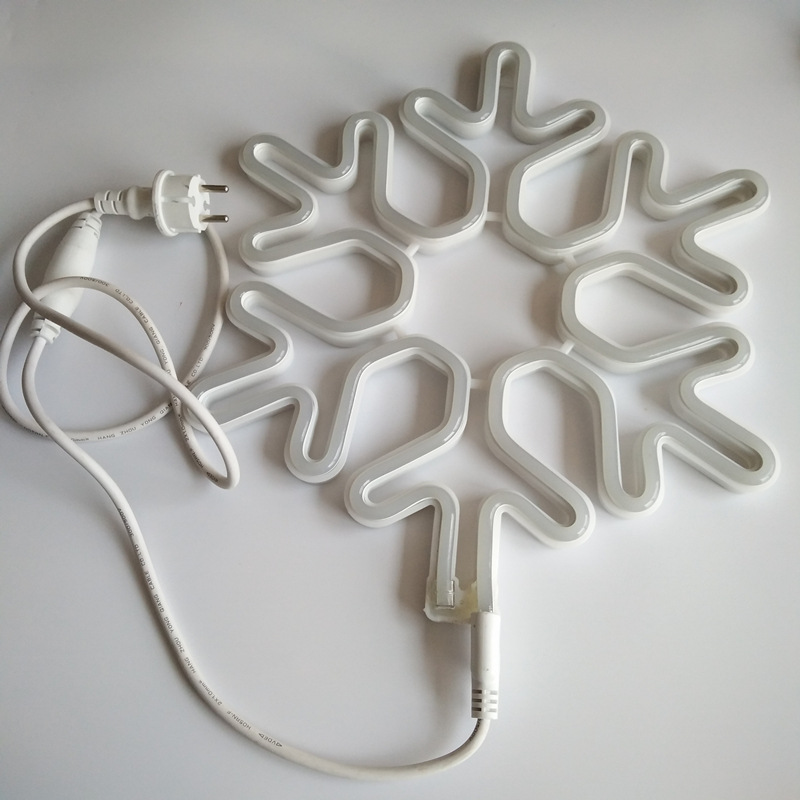 IP65 Christmas lights decorative lights 40CM snowflake LED neon lamp modeling outdoor LED tape