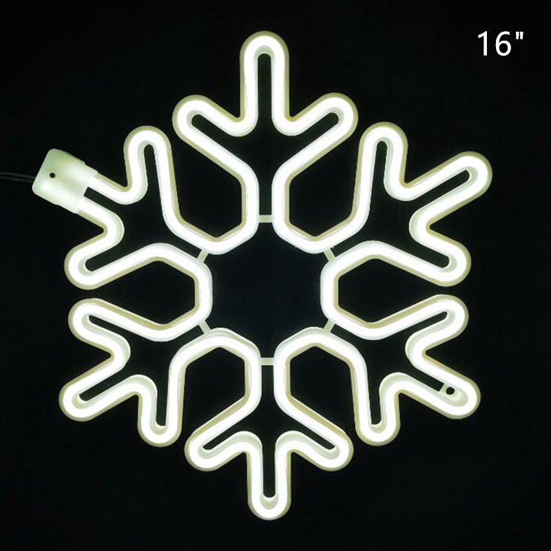 IP65 Christmas lights decorative lights 40CM snowflake LED neon lamp modeling outdoor LED tape