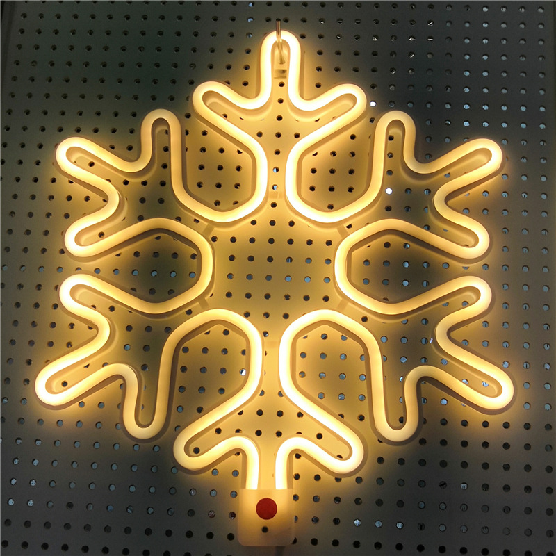 IP65 Christmas lights decorative lights 40CM snowflake LED neon lamp modeling outdoor LED tape