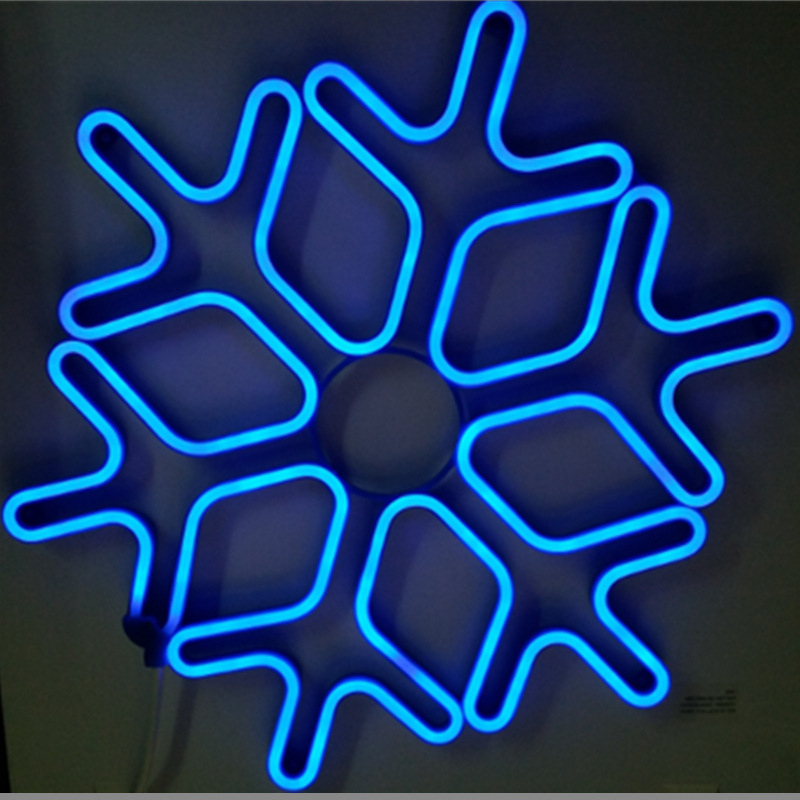 IP65 Christmas lights decorative lights 40CM snowflake LED neon lamp modeling outdoor LED tape