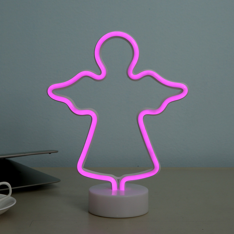 With the base animal ins neon tube LED lights flamingo neon lights decoration lights Christmas lights