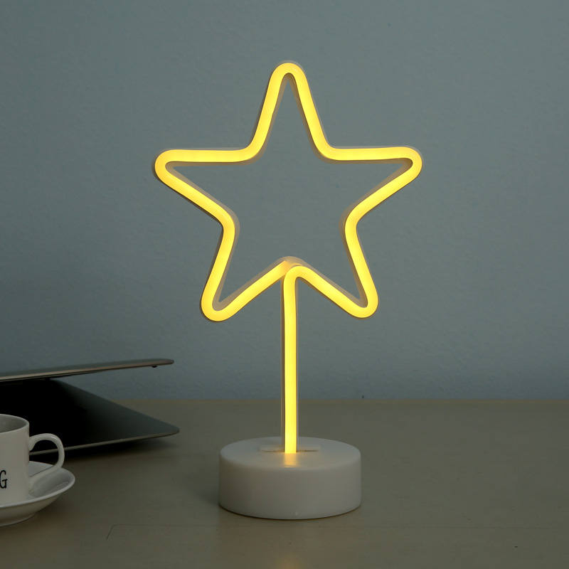 With the base animal ins neon tube LED lights flamingo neon lights decoration lights Christmas lights