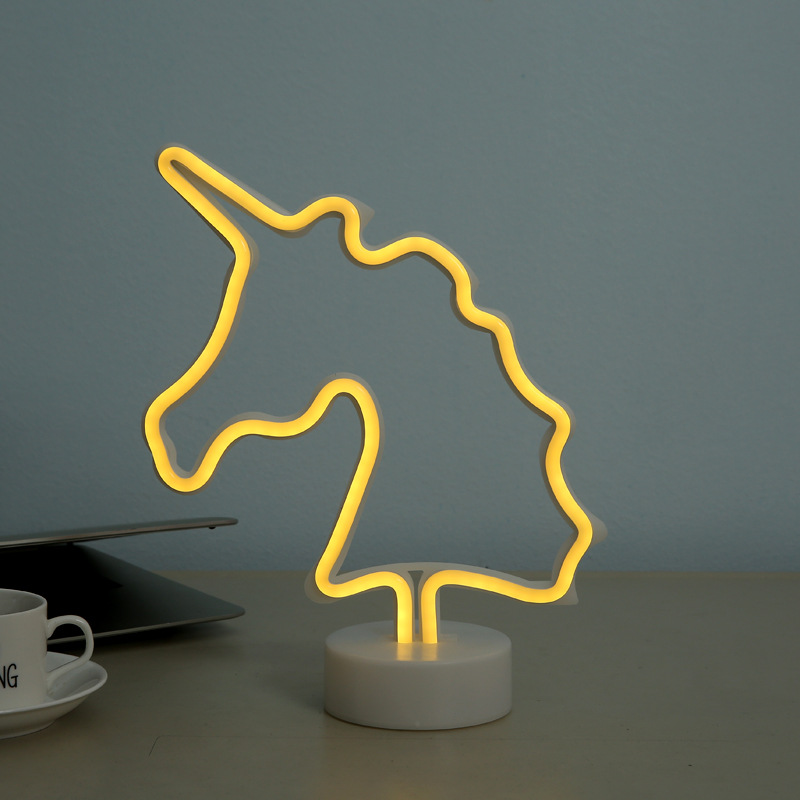 With the base animal ins neon tube LED lights flamingo neon lights decoration lights Christmas lights