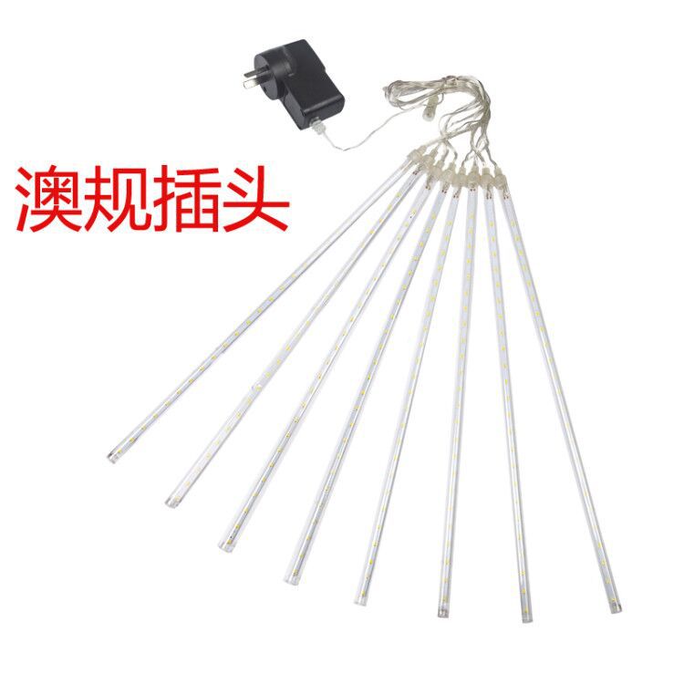Shower Light 30cm 8 Pieces Set Led Meteor Lights LED Curtain Light Christmas Day Light Decorative Light christmas lights Shower Light 30cm 8 Pieces Set Led Meteor Lights LED Curtain Light Christmas Day Light Decorative Light christmas lights