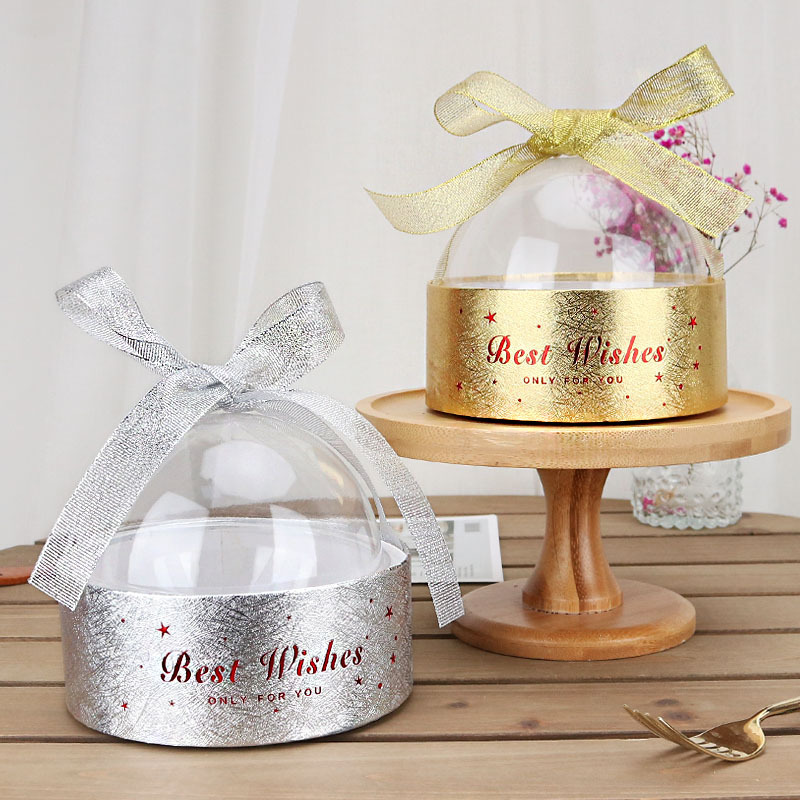 Internet Celebrity Christmas Flower Pot Cake Box Dessert Candy Snack Apple Crystal Ball 4-Inch Mousse Packing Boxes