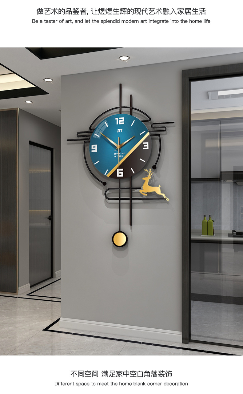 Wall Clock Affordable Luxury Fashion Living Room Decorative Clock Wall-Mounted Home Creative Clocks Amazon Hot Sale Products
