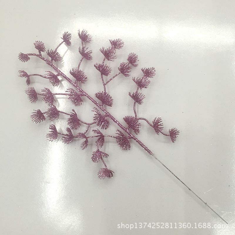 Christmas Flower Christmas Leaf Decorations 3317cm Glitter Pink Branches Glitter Colorful Plastic Ornament Christmas Flower Christmas Leaf Decorations 3317cm Glitter Pink Branches Glitter Colorful Plastic Ornament