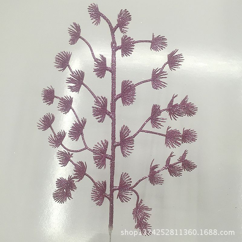 Christmas Flower Christmas Leaf Decorations 3317cm Glitter Pink Branches Glitter Colorful Plastic Ornament Christmas Flower Christmas Leaf Decorations 3317cm Glitter Pink Branches Glitter Colorful Plastic Ornament