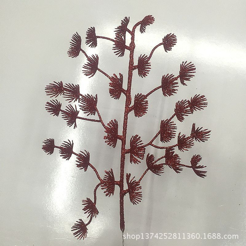 Christmas Flower Christmas Leaf Decorations 3317cm Glitter Pink Branches Glitter Colorful Plastic Ornament Christmas Flower Christmas Leaf Decorations 3317cm Glitter Pink Branches Glitter Colorful Plastic Ornament