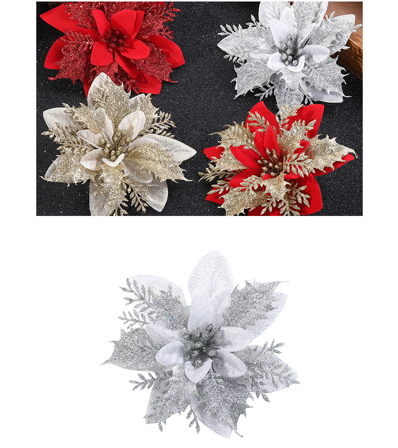 Christmas Festival Gold Powder Christmas Flower Artificial Flower Christmas Wreath Accessories Christmas Tree Decoration Christmas Accessories Wholesale Christmas Festival Gold Powder Christmas Flower Artificial Flower Christmas Wreath Accessories Christmas Tree Decoration Christmas Accessories Wholesale
