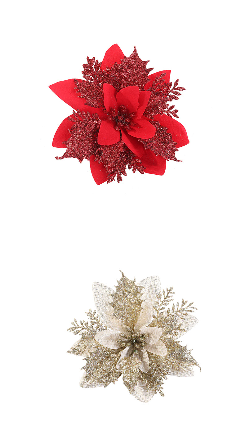 Christmas Festival Gold Powder Christmas Flower Artificial Flower Christmas Wreath Accessories Christmas Tree Decoration Christmas Accessories Wholesale Christmas Festival Gold Powder Christmas Flower Artificial Flower Christmas Wreath Accessories Christmas Tree Decoration Christmas Accessories Wholesale