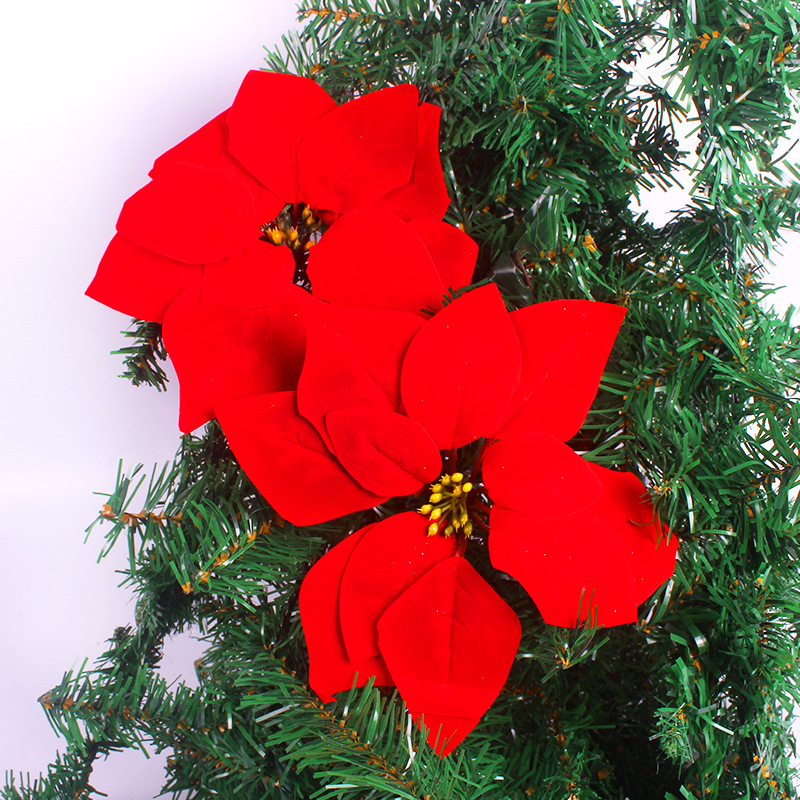 Christmas Flower Christmas Tree Decorative Flower Christmas Red Christmas Rattan Red Layout Flower Holiday Decoration Christmas Flower Christmas Tree Decorative Flower Christmas Red Christmas Rattan Red Layout Flower Holiday Decoration