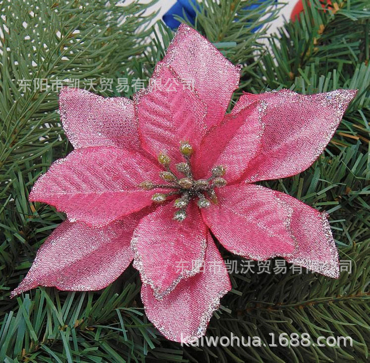 Christmas decorations hanging garland decoration 13CM highgrade Phnom Penh Red Christmas flower manufacturers Whole Christmas decorations hanging garland decoration 13CM highgrade Phnom Penh Red Christmas flower manufacturers Whole