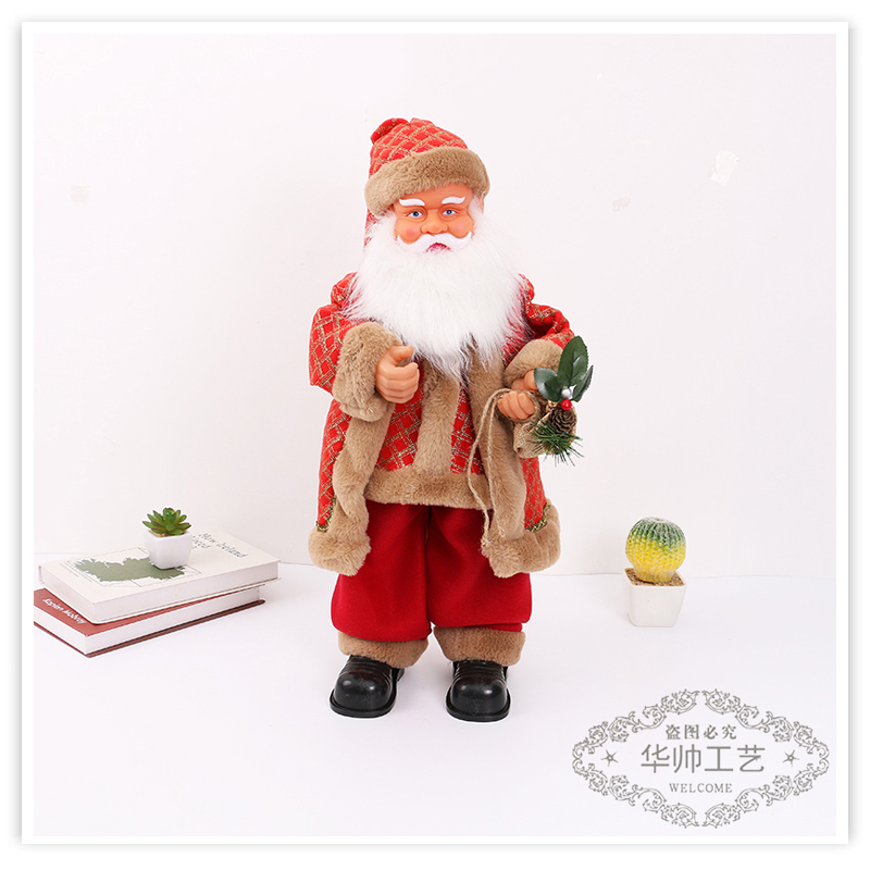 Christmas Cross-Border Hot Red Robe Santa Doll Gift Santa Claus Fabric Home Ornament and Decoration Christmas Cross-Border Hot Red Robe Santa Doll Gift Santa Claus Fabric Home Ornament and Decoration