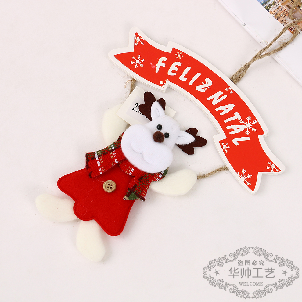 Christmas Ornaments Snowman Santa Claus Elk Muppet Creative Gift Key Bag Pendant Scene Decorations