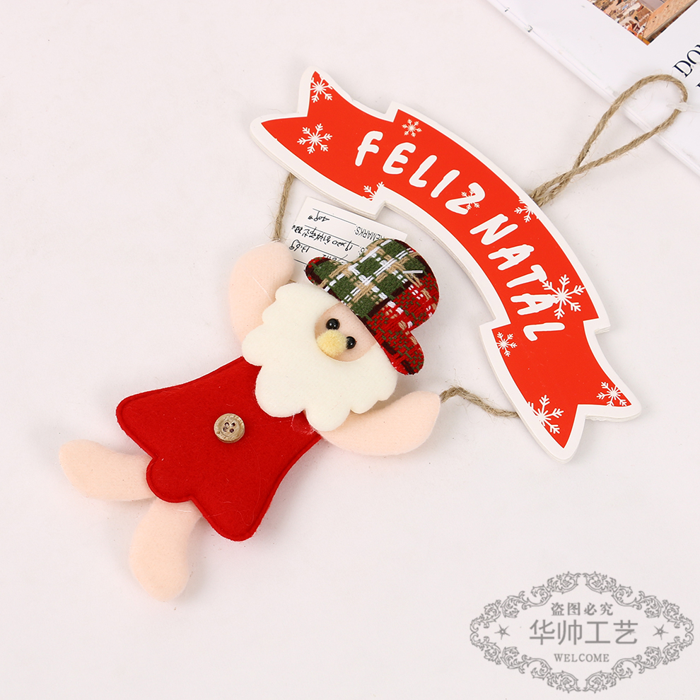 Christmas Ornaments Snowman Santa Claus Elk Muppet Creative Gift Key Bag Pendant Scene Decorations
