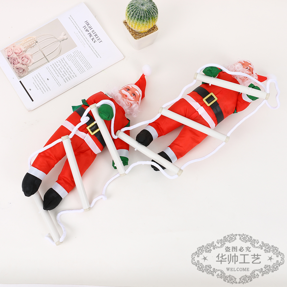 Santa Claus Rope Ladder Rope Climbing Christmas Decoration Christmas Tree Layout Props Christmas Gift Factory Direct Sales