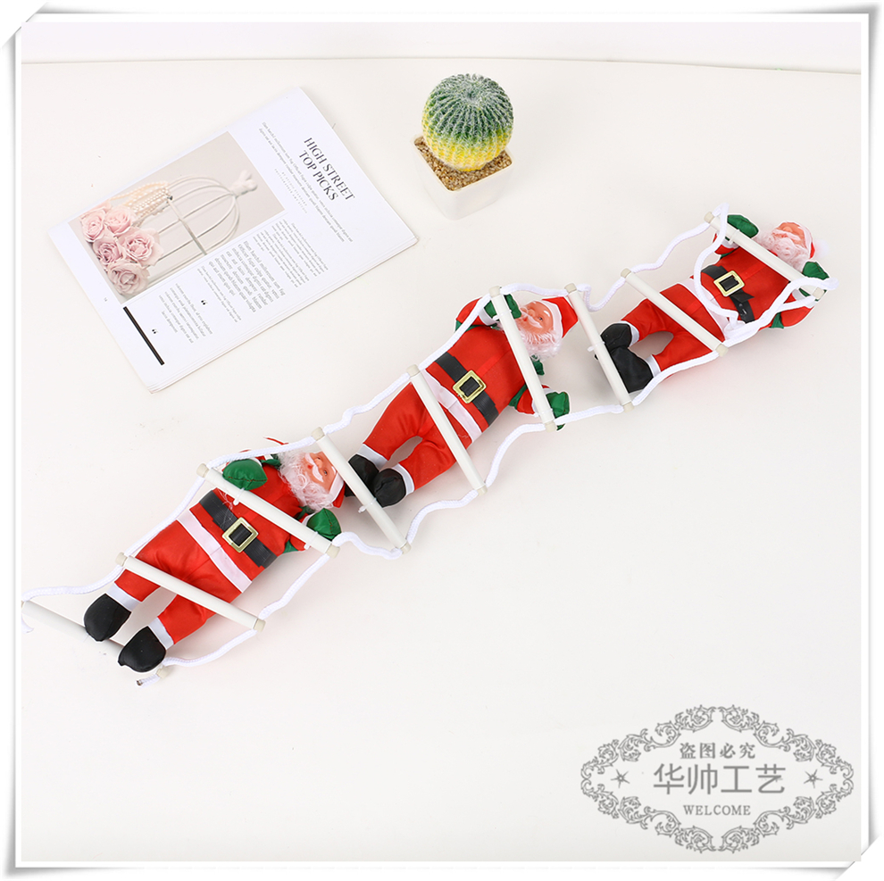 Santa Claus Rope Ladder Rope Climbing Christmas Decoration Christmas Tree Layout Props Christmas Gift Factory Direct Sales Santa Claus Rope Ladder Rope Climbing Christmas Decoration Christmas Tree Layout Props Christmas Gift Factory Direct Sales