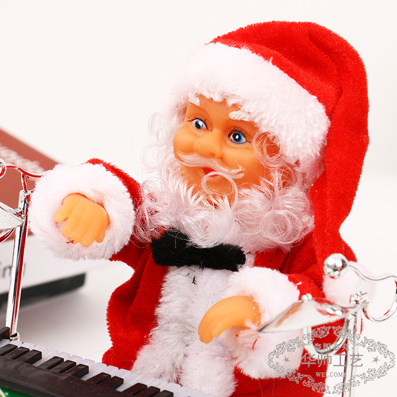 Electric Music Santa Claus Guitar Piano Electric Doll Children's Toy Christmas Decoration Christmas Gift Electric Music Santa Claus Guitar Piano Electric Doll Children's Toy Christmas Decoration Christmas Gift