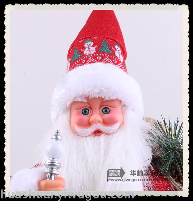Christmas decorations Santa Claus electric old people can sing shop decoration layout. Christmas decorations Santa Claus electric old people can sing shop decoration layout.