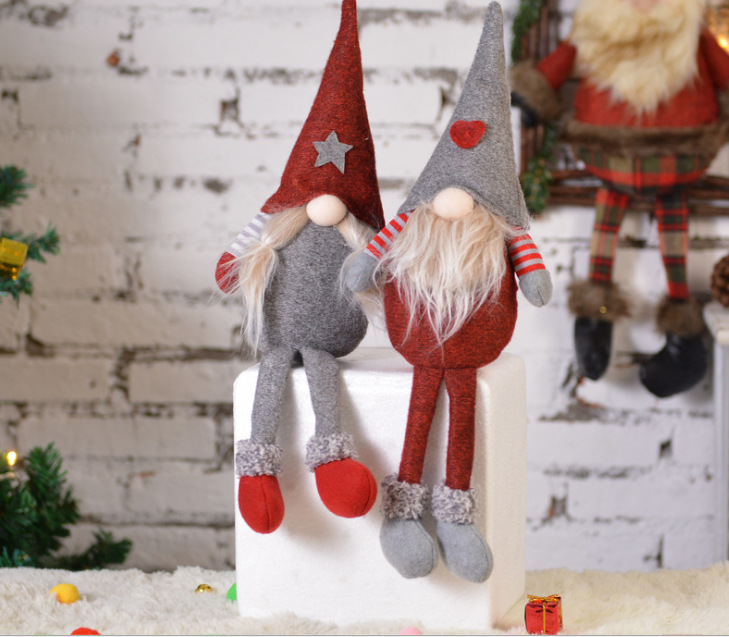 Christmas Decorations Tumbler Nordic Style Faceless Santa Claus Doll Cute David&#039;s Deer Doll Direct Wholesale