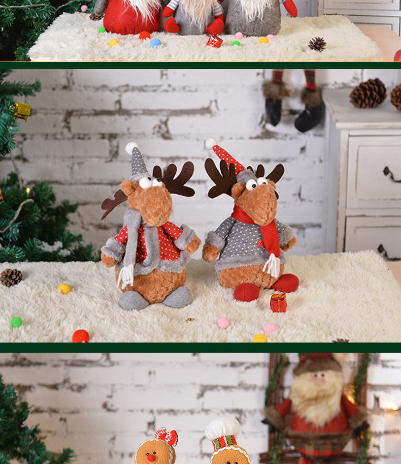Christmas Decorations Tumbler Nordic Style Faceless Santa Claus Doll Cute David's Deer Doll Direct Wholesale Christmas Decorations Tumbler Nordic Style Faceless Santa Claus Doll Cute David's Deer Doll Direct Wholesale