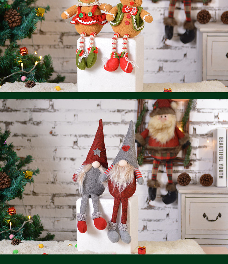 Christmas Decorations Tumbler Nordic Style Faceless Santa Claus Doll Cute David's Deer Doll Direct Wholesale Christmas Decorations Tumbler Nordic Style Faceless Santa Claus Doll Cute David's Deer Doll Direct Wholesale