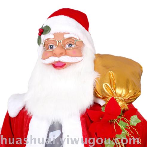 Christmas decorations 1.8m colorful light belly LED music Santa Claus mall hotel Christmas decorations 1.8m colorful light belly LED music Santa Claus mall hotel