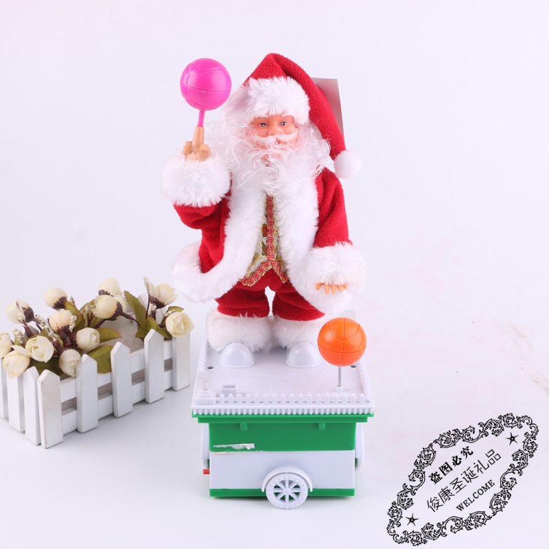 Manufacturers spot direct cool Christmas decorations electric Santa Claus doll singing and dancing ornaments