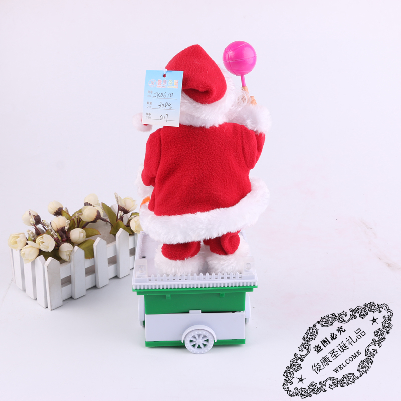 Manufacturers spot direct cool Christmas decorations electric Santa Claus doll singing and dancing ornaments