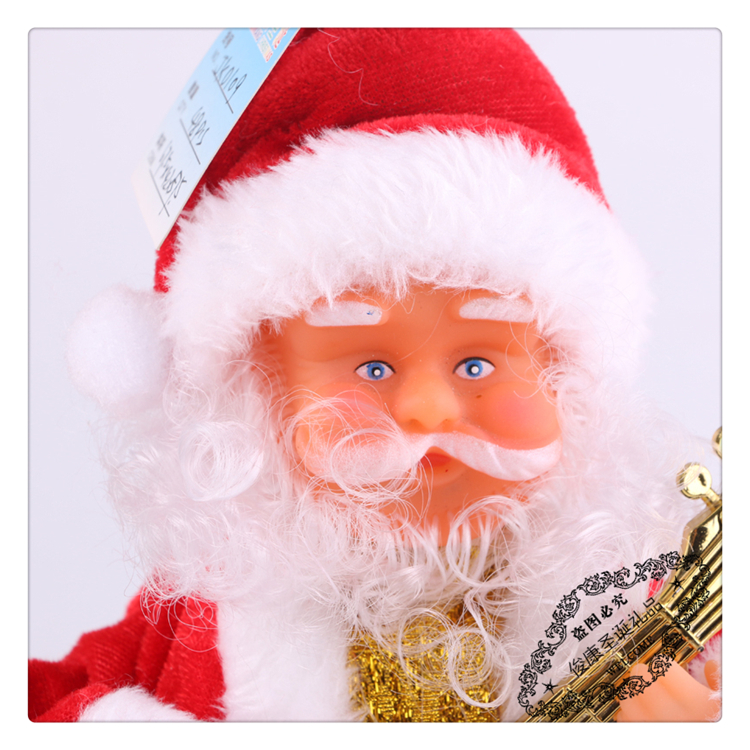 Cute Santa Claus playing guitar modeling Christmas decoration doll decoration various styles Cute Santa Claus playing guitar modeling Christmas decoration doll decoration various styles