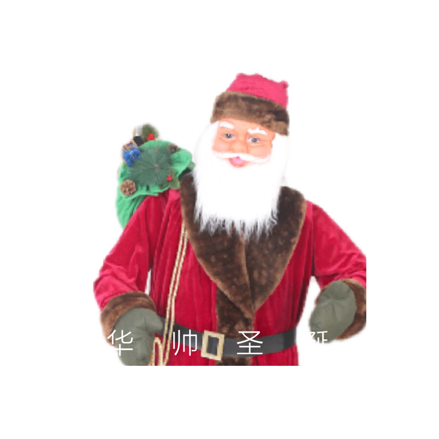 Christmas Decorations 1.8 M Dancing Music Santa Claus Mall Hotel Ornaments Scene Layout Microphone
