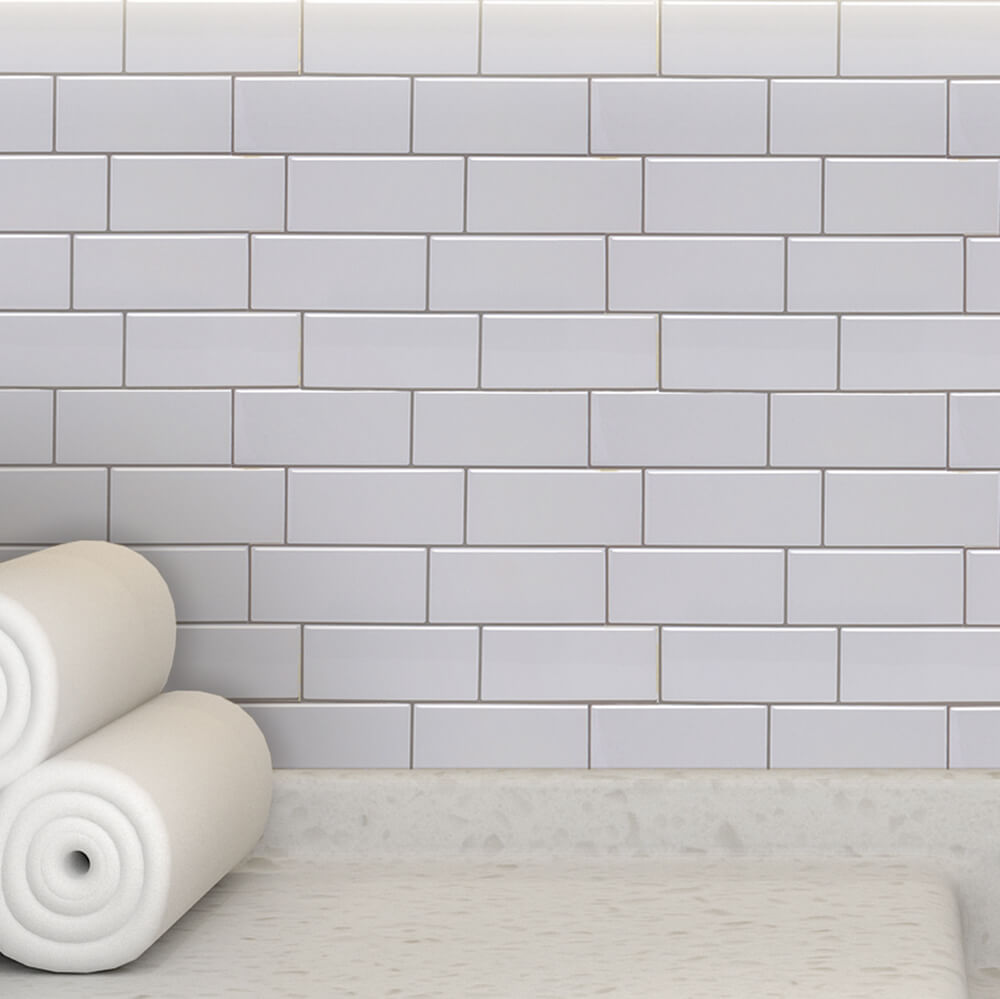 SelfAdhesive White Brick 3D Stereo Glue Wall Sticker Waterproof Oil Stain Interior Decoration Wallpaper Wallpaper