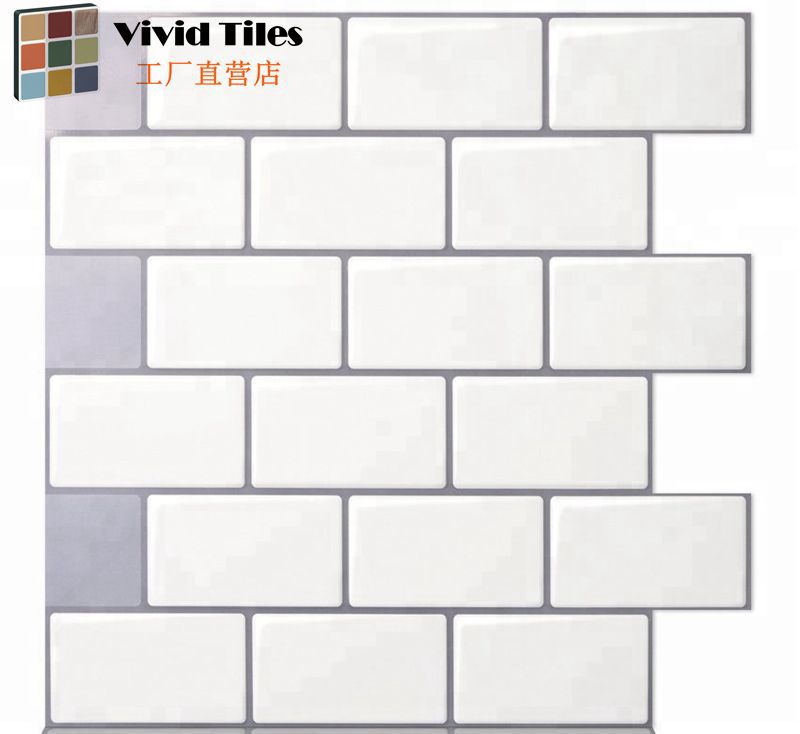 SelfAdhesive White Brick 3D Stereo Glue Wall Sticker Waterproof Oil Stain Interior Decoration Wallpaper Wallpaper