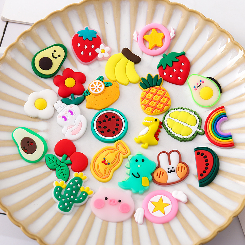 Cute Cartoon PVC Soft Glue Patch Handmade DIY Decorative Sticker Phone Case Hairpin Decoration Can Be Graphic Customization Cute Cartoon PVC Soft Glue Patch Handmade DIY Decorative Sticker Phone Case Hairpin Decoration Can Be Graphic Customization