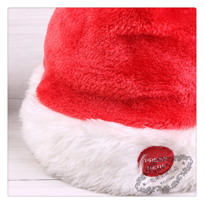 Can sing Santa Claus Santa hat large electric smart stuffed toy doll Christmas present dance Can sing Santa Claus Santa hat large electric smart stuffed toy doll Christmas present dance