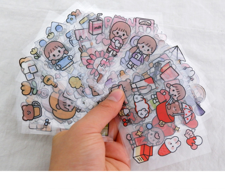 Tirado Cream Rabbit Diary Pet Waterproof Stickers Notebook Gift Box Girl Hand Account Decoration sticker Tirado Cream Rabbit Diary Pet Waterproof Stickers Notebook Gift Box Girl Hand Account Decoration sticker