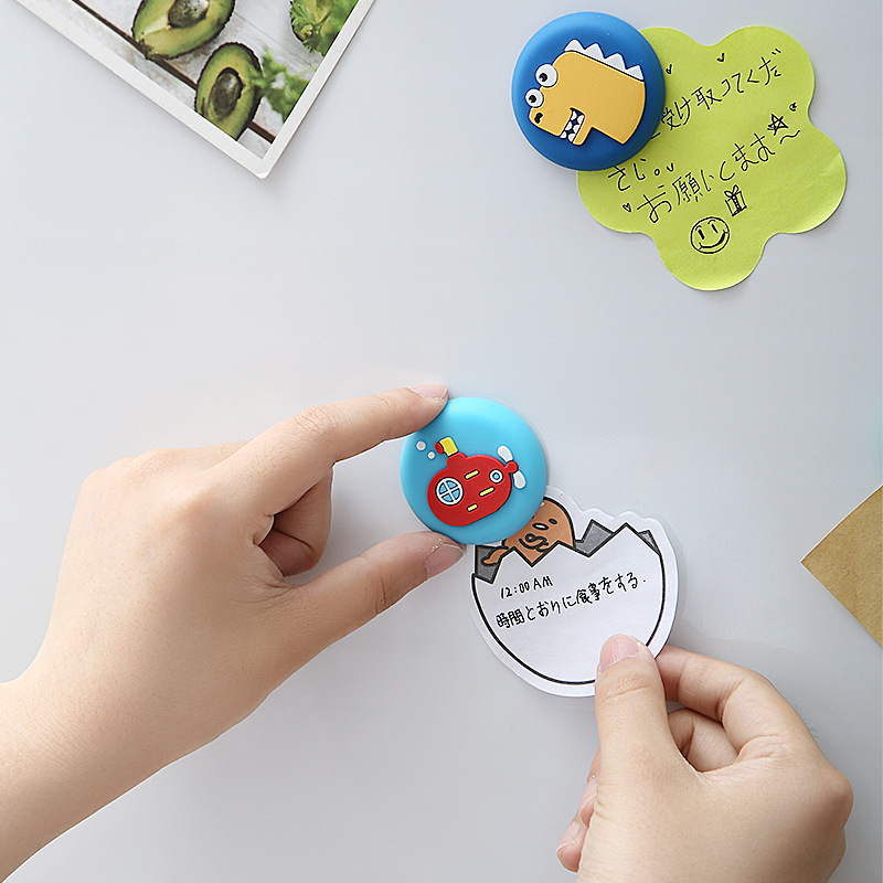 Original Design Magnetic Sticker Creative Decoration Simple Nordic Cute Animal Three-Dimensional Cartoon Magnetic PVC Fridge Magnet