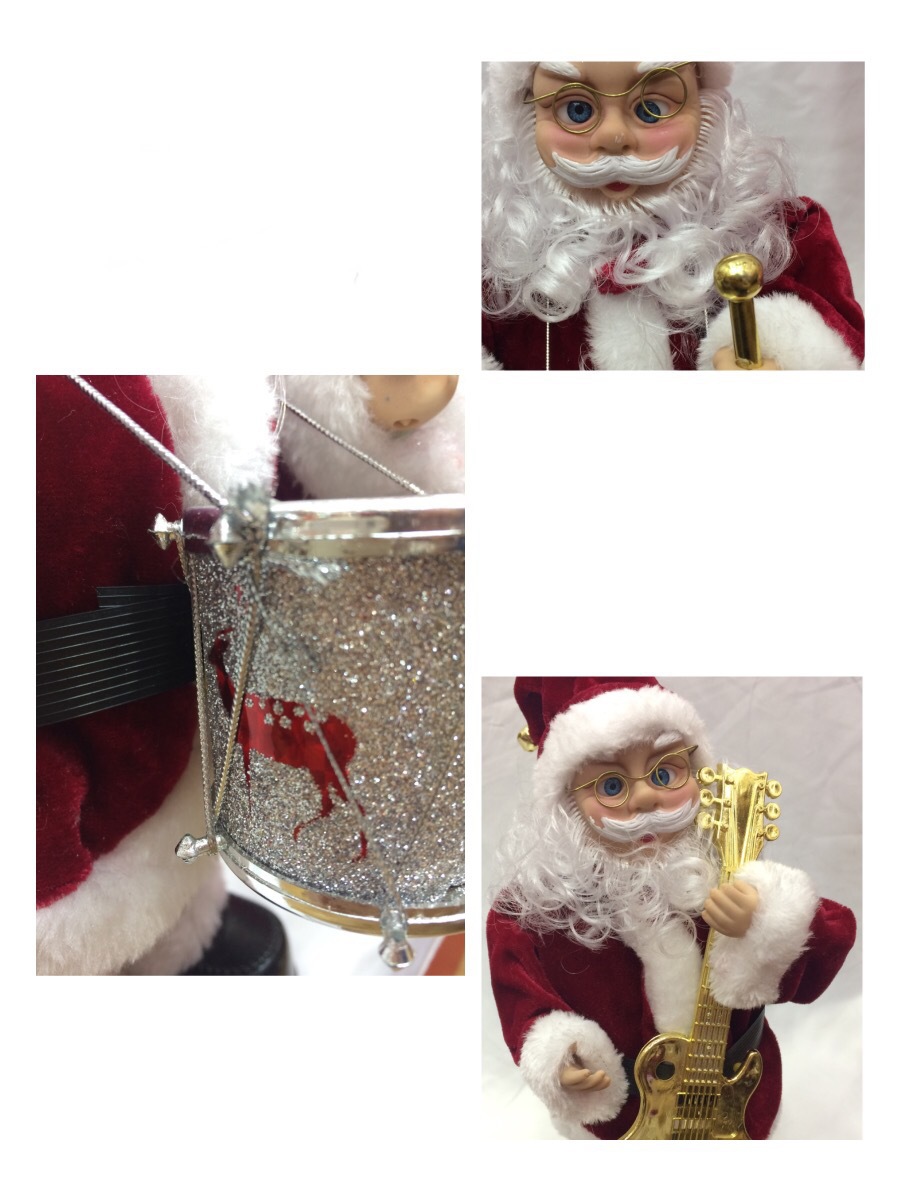 Electric Santa Claus Christmas Drumming Play the Guitar Drumming Singing Dancing Children's Toy Christmas Decoration Electric Santa Claus Christmas Drumming Play the Guitar Drumming Singing Dancing Children's Toy Christmas Decoration