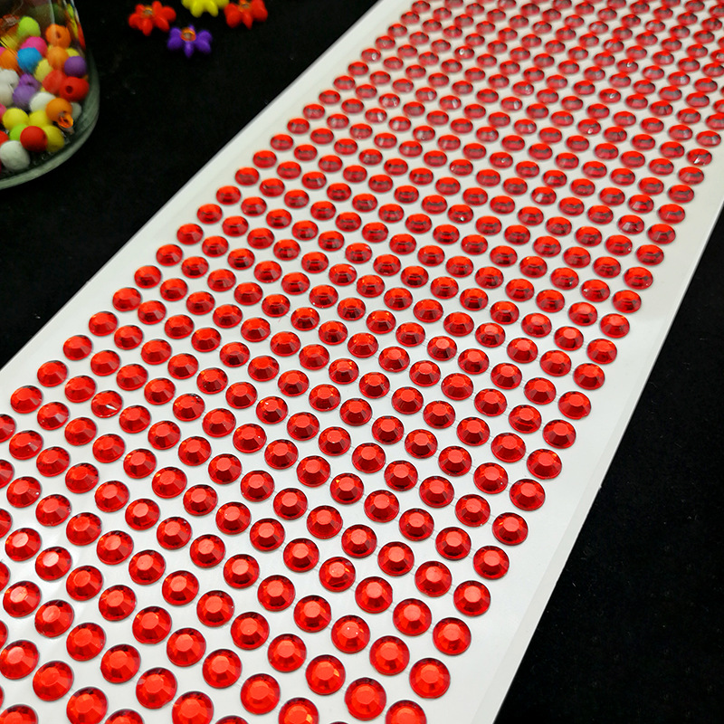 Crystal Sticker Factory Direct Supply Children Acrylic DIY Car Mobile Phone Decoration Handmade Rhinestones Paster Spot Supply