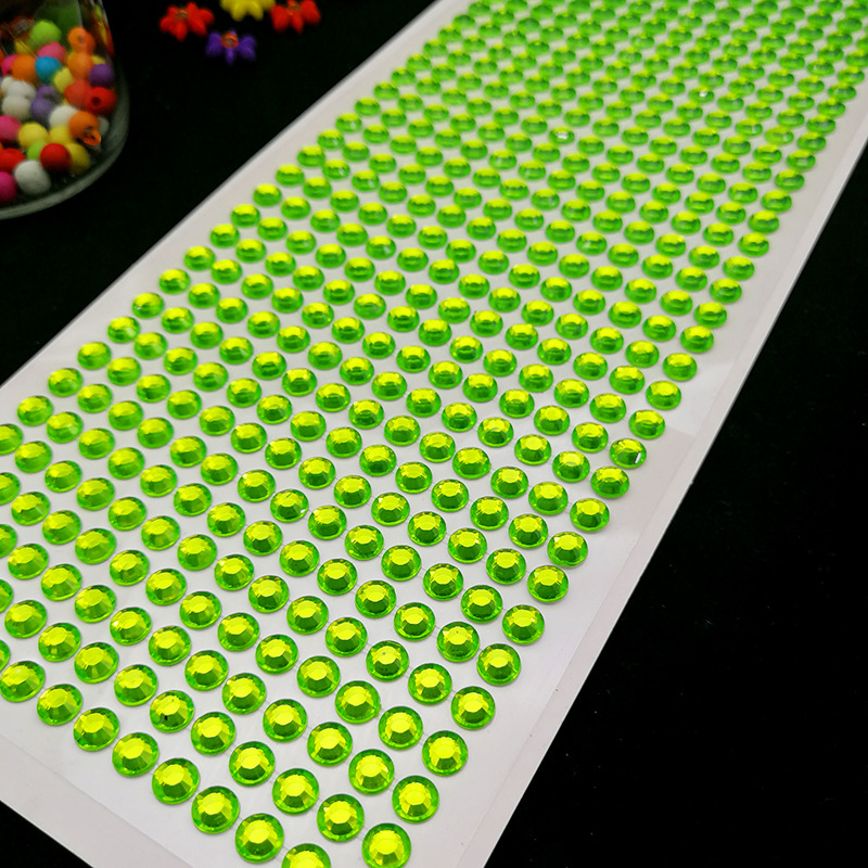Crystal Sticker Factory Direct Supply Children Acrylic DIY Car Mobile Phone Decoration Handmade Rhinestones Paster Spot Supply