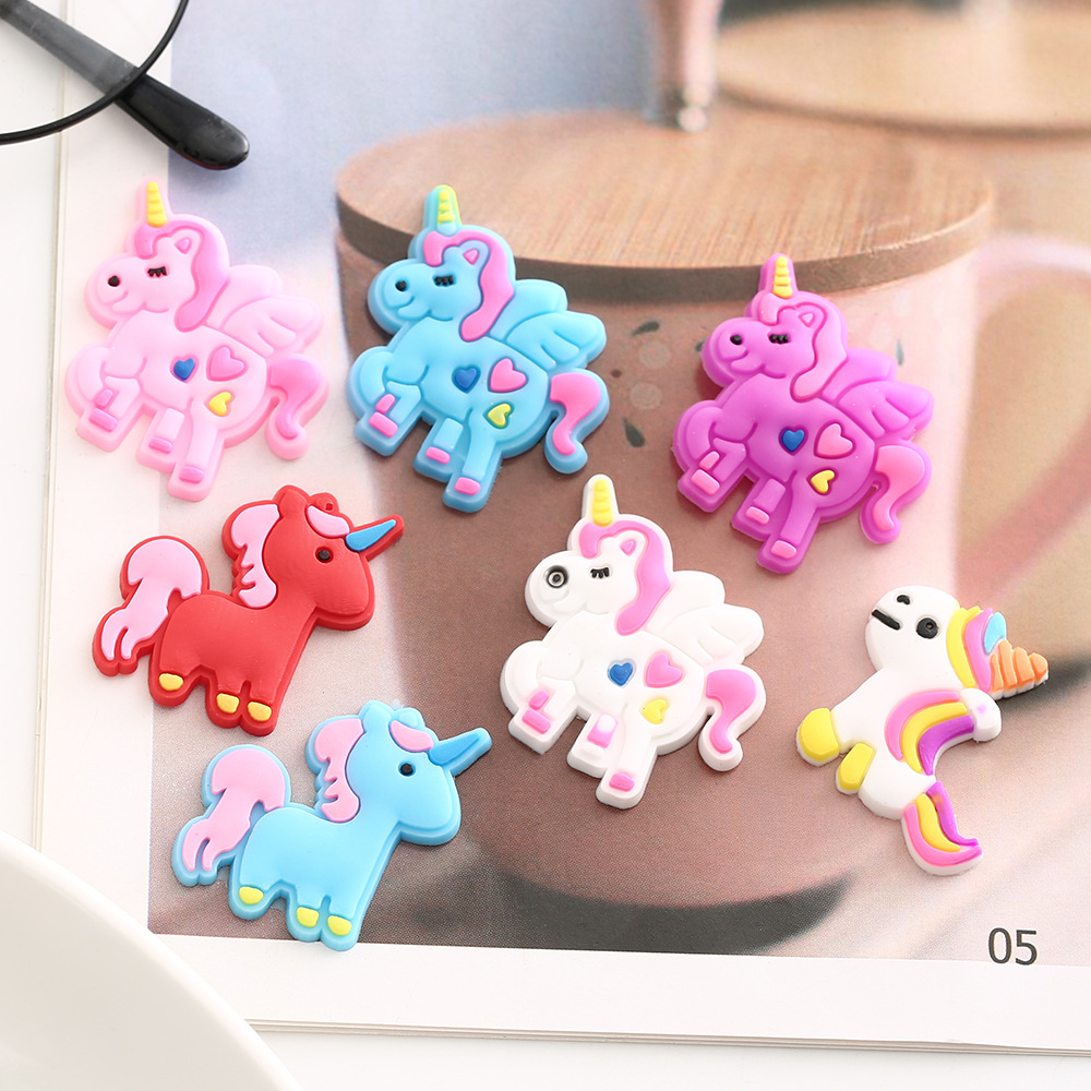 Cute Cartoon PVC Soft Glue Patch Handmade DIY Decorative Sticker Phone Case Hairpin Decoration Can Be Graphic Customization