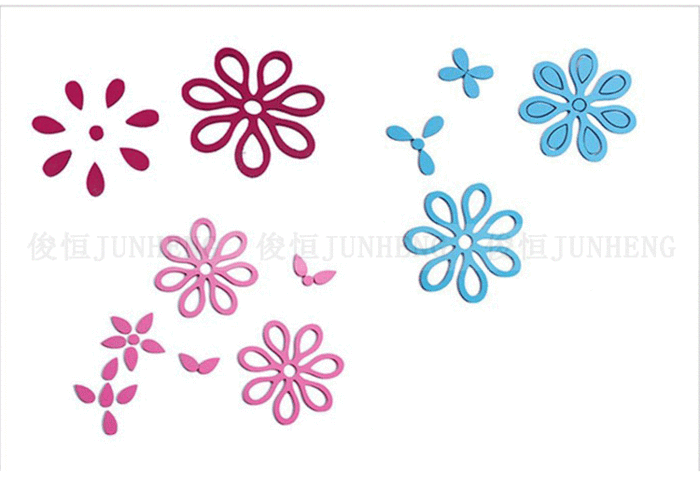 Seven-petal flower 3D wall sticker ideas background decoration stickers 0357 Seven-petal flower 3D wall sticker ideas background decoration stickers 0357