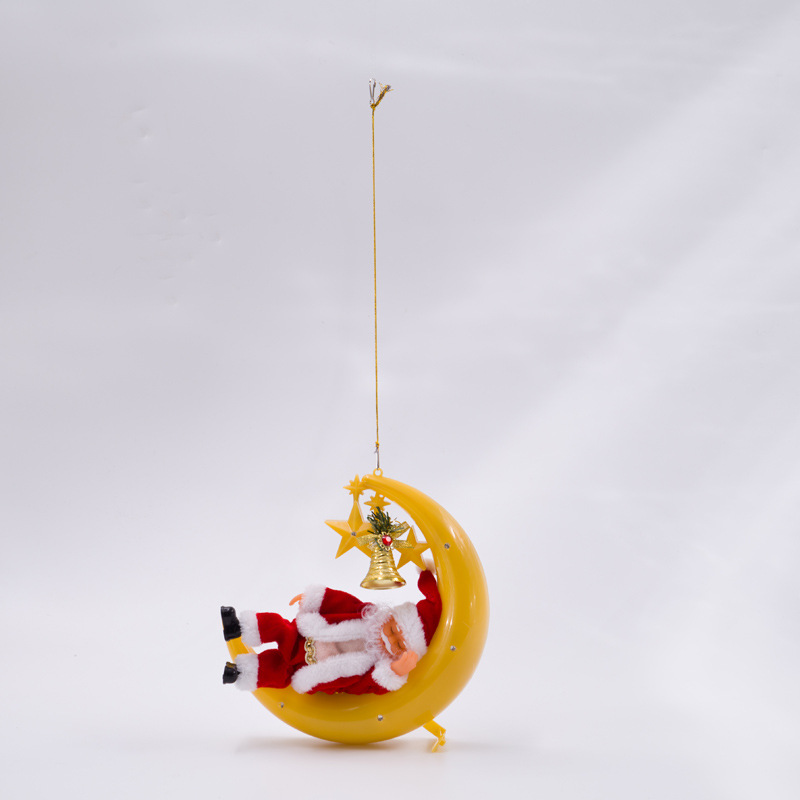 Santa Claus Electric Moon Santa Claus Pendant Electric Christmas Toy Snoring Singing Santa Claus Electric Moon Santa Claus Pendant Electric Christmas Toy Snoring Singing