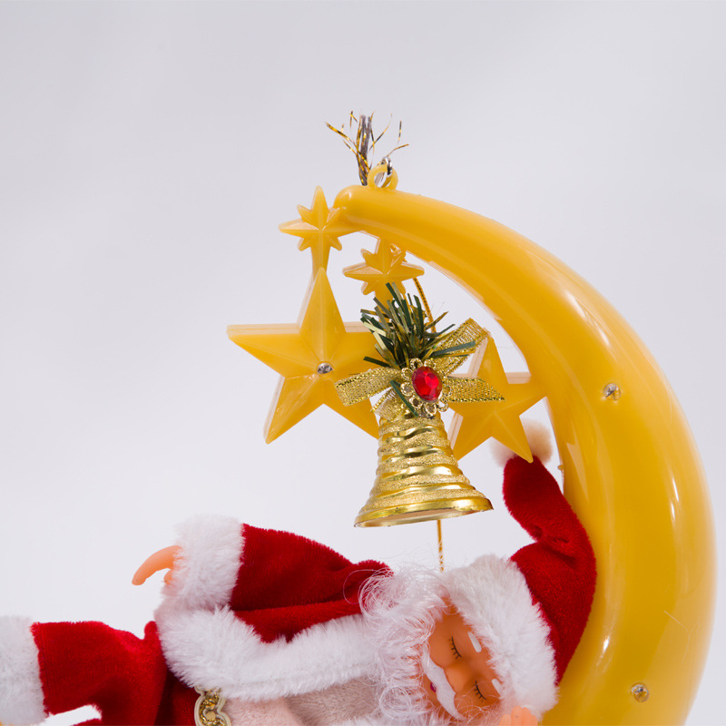 Santa Claus Electric Moon Santa Claus Pendant Electric Christmas Toy Snoring Singing Santa Claus Electric Moon Santa Claus Pendant Electric Christmas Toy Snoring Singing