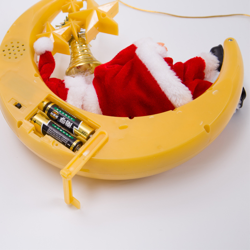 Santa Claus Electric Moon Santa Claus Pendant Electric Christmas Toy Snoring Singing Santa Claus Electric Moon Santa Claus Pendant Electric Christmas Toy Snoring Singing