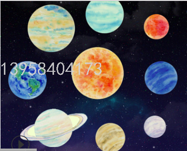 Wall Decoration Moon Dot Fluorescent Stickers Luminous Star Stickers Glow Sticker Bedroom Room Self-Adhesive Wallpaper