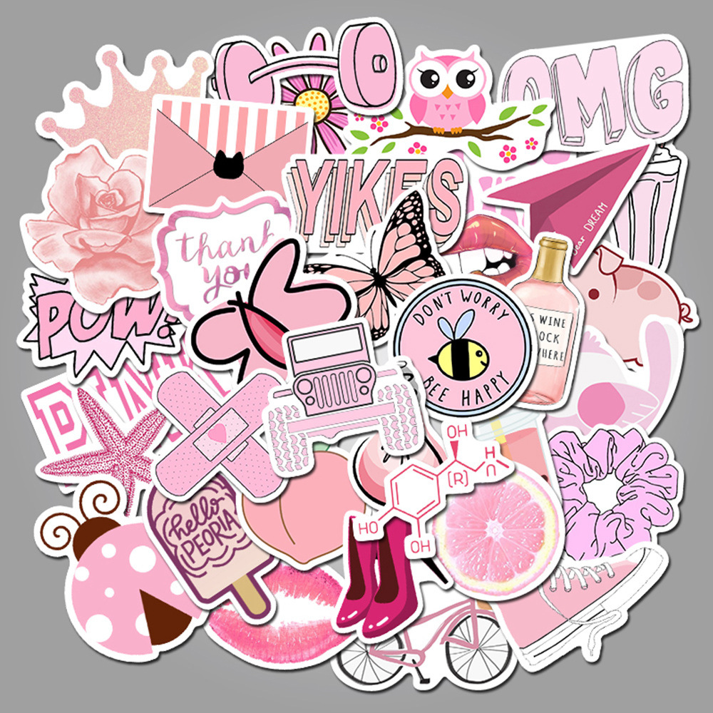 50 Pieces in Purple Fresh Cartoon Graffiti Stickers Luggage Water Cup Skateboard Refrigerator Decoration sticker 50 Pieces in Purple Fresh Cartoon Graffiti Stickers Luggage Water Cup Skateboard Refrigerator Decoration sticker