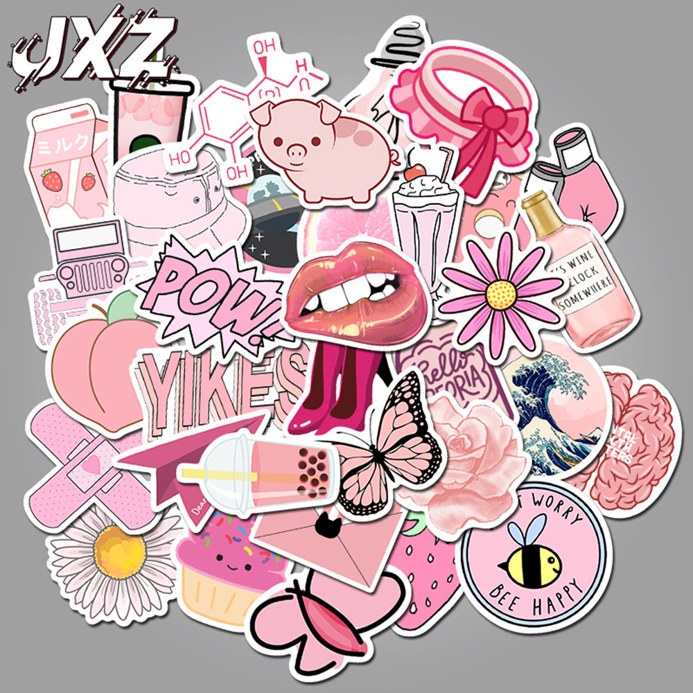 50 Pieces in Purple Fresh Cartoon Graffiti Stickers Luggage Water Cup Skateboard Refrigerator Decoration sticker 50 Pieces in Purple Fresh Cartoon Graffiti Stickers Luggage Water Cup Skateboard Refrigerator Decoration sticker